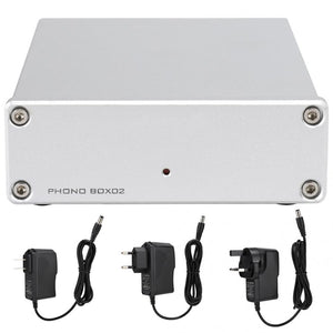 FX-Audio Phono BOX02 LP Preamp Amplifier Pick-up Preamplifier for RCA Output Vinyl Turntable Record