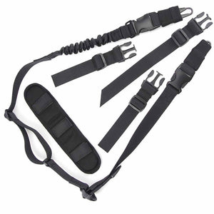 Dual-Point 2 Tactical Sling Swivels Strap Multifunction Mission Adjustable Oblique Crossing Shoulder