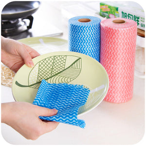 Kitchen Cleaning Nonwoven Cloth Disposable Cleaning Cloth Bowl Washing Cloth