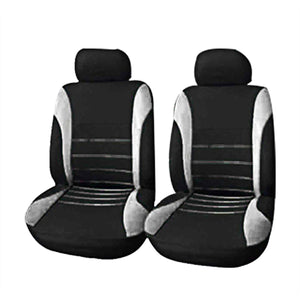 4 Pack Universal Car Seat Cover Set Front Rear Head Rests Full Set Auto Cover