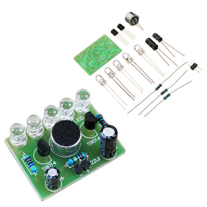 3pcs DIY Voice Controlled Melody Light 5MM Highlight DIY LED Flash Electronic Training Kit