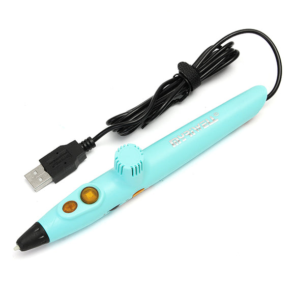 5th Generation Low Temperature 3D Printing Pen 1.75mm PCL Filament 0.6mm Nozzle With USB Cable