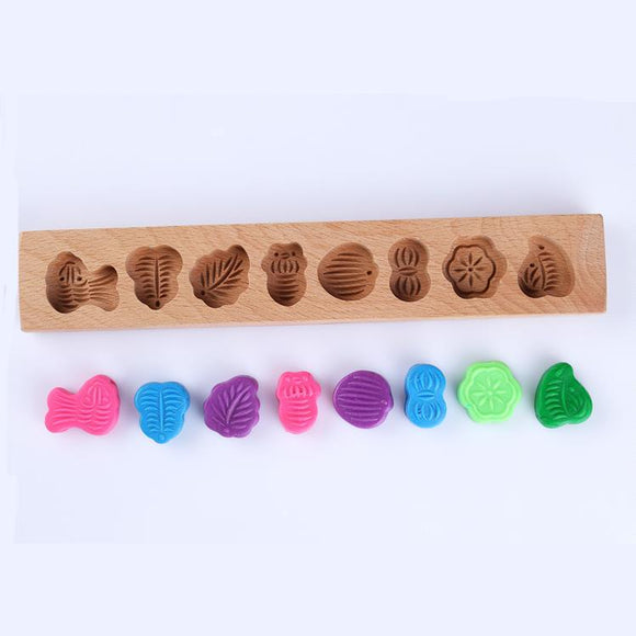 Traditional Vintage Wooden Mini Moon Cake Muffin Pastry Mould  Printing Mould Baking Chocolate Candy