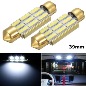 39MM White 9 SMD Number Plate Interior LED Reading Light Festoon Bulbs Error Free