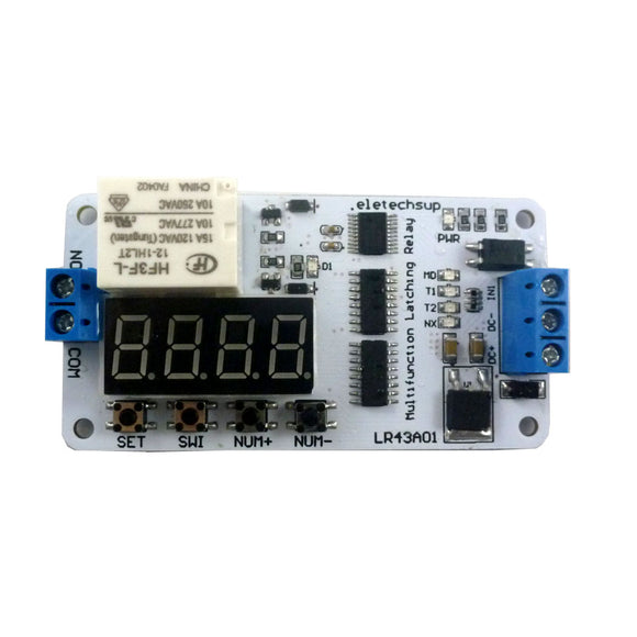 DC 12V Magnetic Latching Impulse Relay Delay Switch Module for UPS Battery Motor LED IP Camera