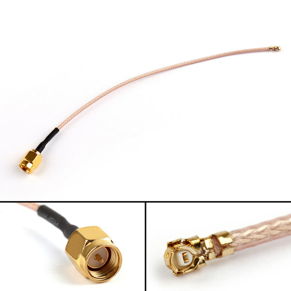 DIY 100mm 10cm SMA/RP-SMA Male to U.FL IPX IPEX Pigtail Antenna Extension Adapter Cable RC Drone