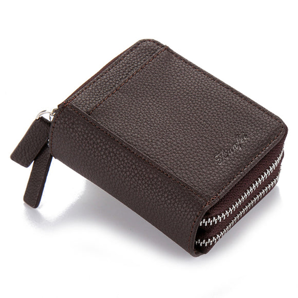 RFID Blocking Zip Around Wallet Card Holder Coin Bag for Men Women