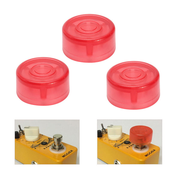 3Pcs Effects Pedal Foot Switch Hat Colorful Bass Guitar Plastic Bumpers Protector For Mooer