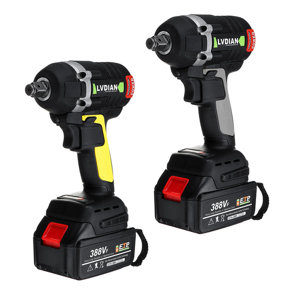 388VF 630N.m Max Brushless Impact Wrench Li-ion Battery Brushless Motor Electric Wrench Power Tool