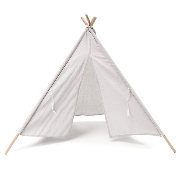 Portable White Teepee Tent Kids Playhouse Children Sleeping Dome Photograph Backdrop 51