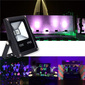 10W UV LED Projector Flood light 365/375/385/395/405/415NM Outdoor Waterproof Lamp AC85-265V