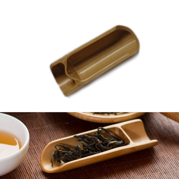 Natural Bamboo Tea Scoop Spoon Tea Leaves Chooser Holder Kungfu Tea Accessaries