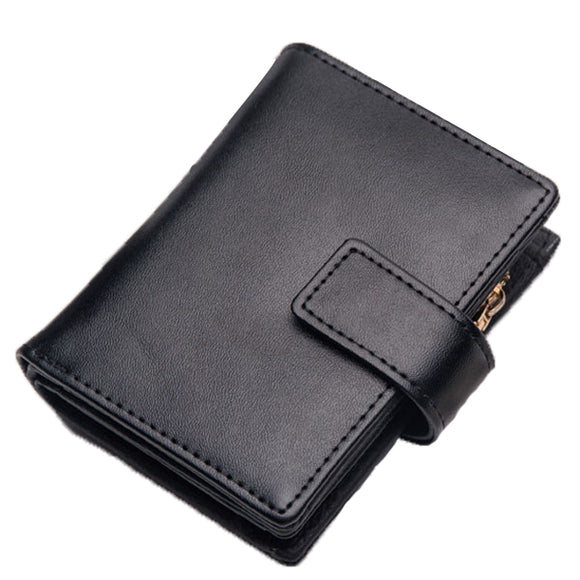 Genuine Leather Short Wallets Candy Color Hasp Purse Card Holder Coin Bags