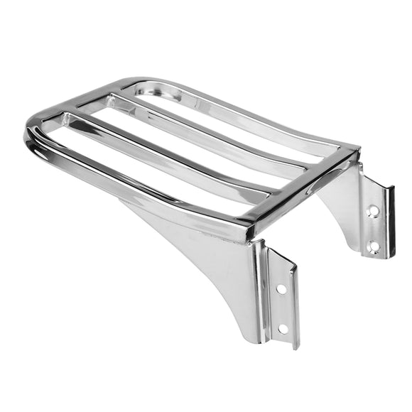 Universal Motorcycle Chrome Rear Backrest Luggage Rack For Harley Sportster XL1200 72 48 Nightster D