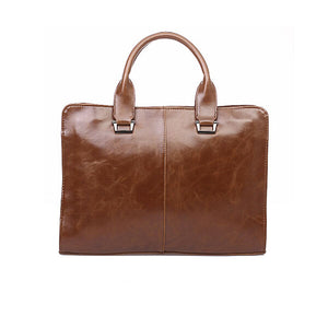 Leather Men Handbag Briefcase Laptop Business Leisure Shoulder Bag