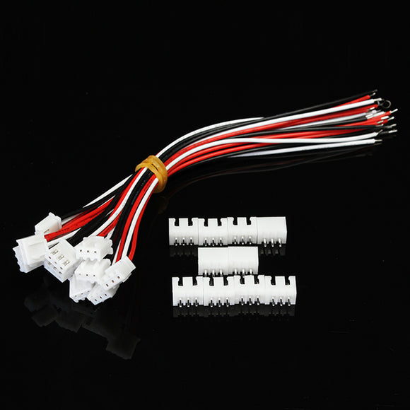 10pcs XH Pitch 2.54mm Single Head 3Pin Wire To Board Connector 15cm 24AWG With Socket