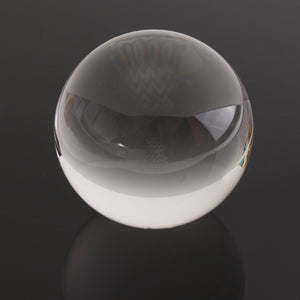 4 Inch Clear Round Glass Artificial Crystal Ball Sphere Decorations Christmas Gift