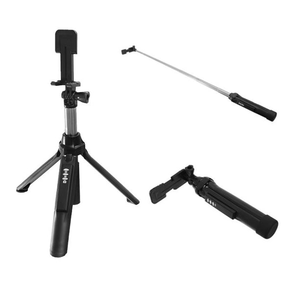 3 In 1 Wireless Bluetooth Selfie Stick Tripod Extendable Self Portrait Monopod For IOS Android