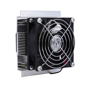 12V DIY Semiconductive Refrigeration Thermoelectric Cooler Case Brushless DC Fan