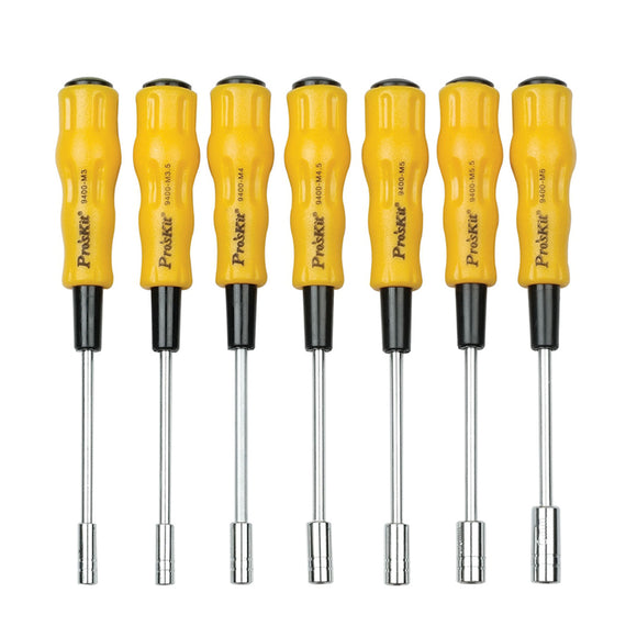 Pro'sKit 19400-M3/M3.5/M4/M4.5/M5/M5.5/M6 Hex Multi-Purpose Soft Handle Screwdriver Opening Repair Tools Non-Magnetic Long Hex