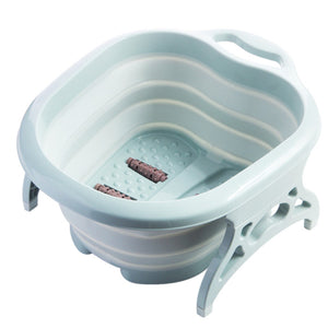 Portable Folding Travel Foot Wash Feet Spa Bubbling Massage Bath Tub Bucket Care