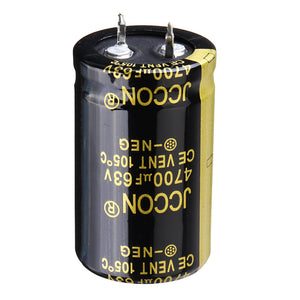 5Pcs 4700UF 63V 25x40mm Radial Aluminium Electrolytic Capacitor High Frequency 105C