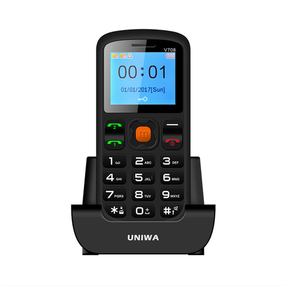 Unlocked Big Buttons 2G GSM Mobile Cell Phone For Seniors Elderly Sos Cal