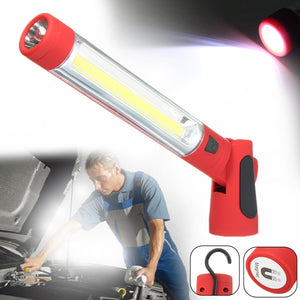 10W Magnetic LED Car Inspection Work Flashlight Lamp Hand Torch Camping Light