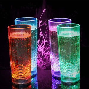 Creative Inductive LED Water Beer Cup Bar KTV Whisky Cup Colorfu Night Light Cup