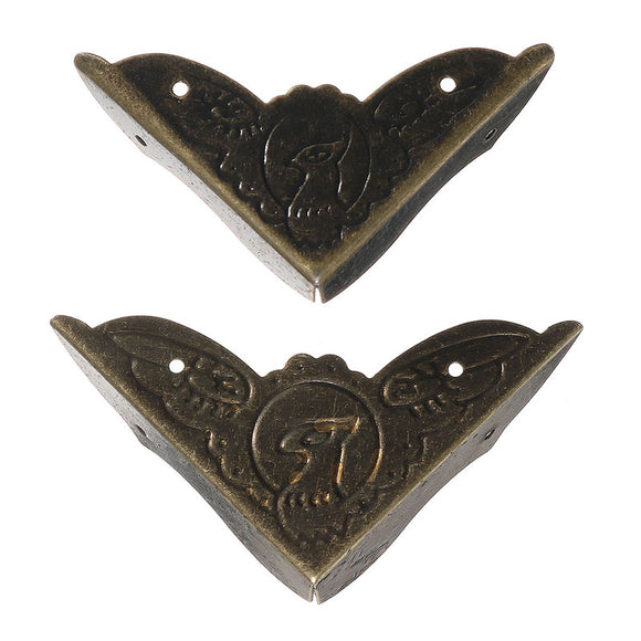 30Pcs 40mm 45mm Vintage Decorative Corner Protectors Brackets Edge Cover Bird Pattern