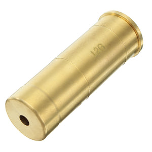 12GA Gauge Laser Bore Sighter Red Dot Sight Brass Cartridge Bore Sighter Caliber