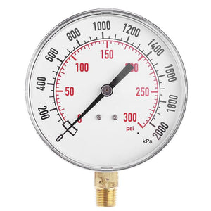 TS-Y91 Motormeter Vacuum Gauge Fuel Gauge High Temperature Resistance 0 - 300 Psi Portable Pressure Gauge Durable