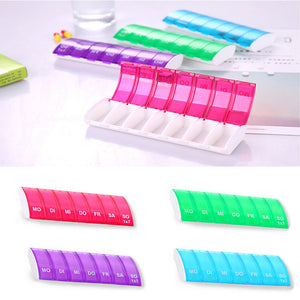 7 Days Weekly Tablet Pill Plastic Storage Box Holder Organizer Container Case Splitters