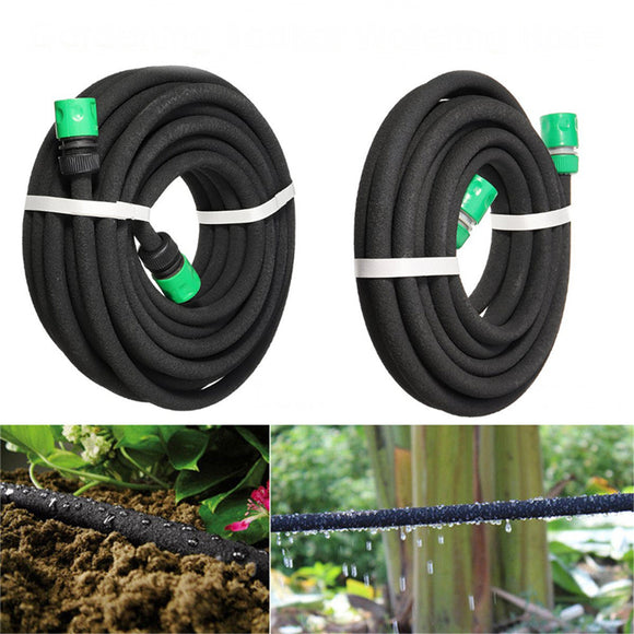 7.5/15m Watering Tubing Soaker Hose Watering Pipe Drip Seep Irrigation Garden Lawn