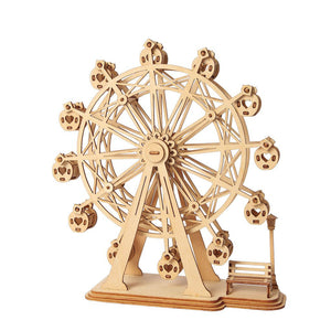 Robotime TG401 Ferris Wheel Modern 3D Wooden Puzzle Model Building Learning Education