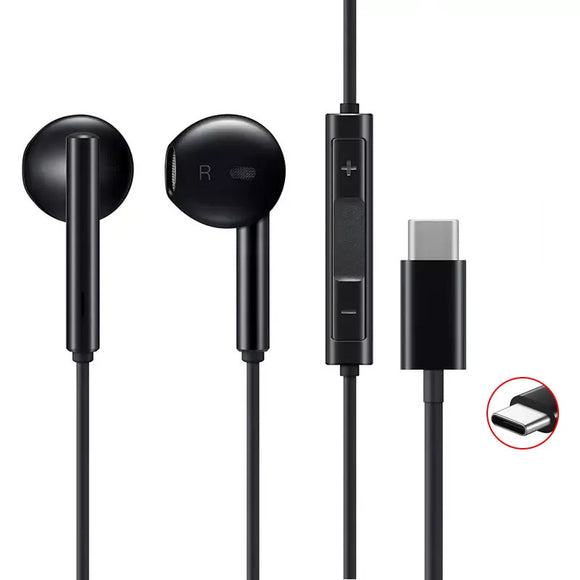 Original Huawei CM33 USB Type-c Earphone Hi-Res Audio Wired Control Classical Earbuds Headphone with Mic