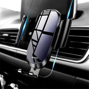 Baseus Tempered Glass Mirror Surface Gravity Auto Lock Car Holder Stand for Xiaomi Mobile Phone