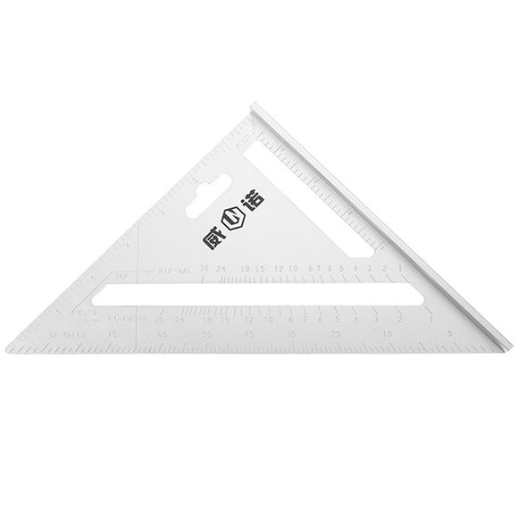 MYTEC 200mm Aluminum Ruler Speed Square Protractor Miter Framing Measuring Tool