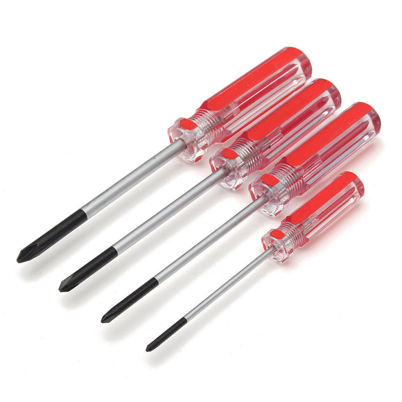 4pcs 3/4/5/6mm Y-shaped Chrome Vanadium Alloy Steel Black Magnetic Screwdriver