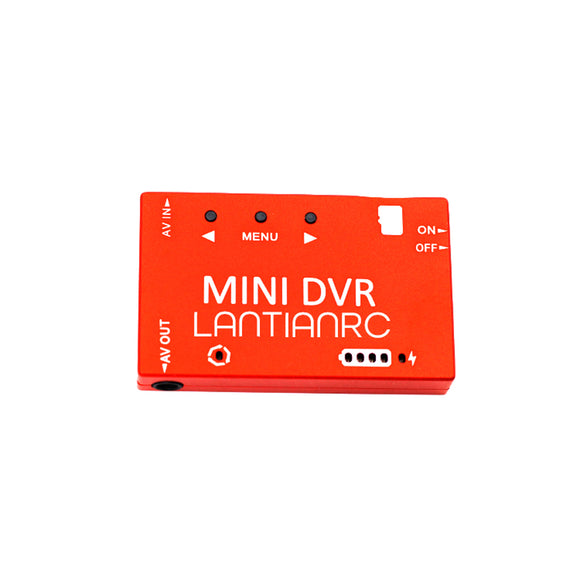 LANTIANRC FPV Mini DVR 720P NTSC/PAL Switchable Built-in Battery Video Recorder for FPV RC Drone