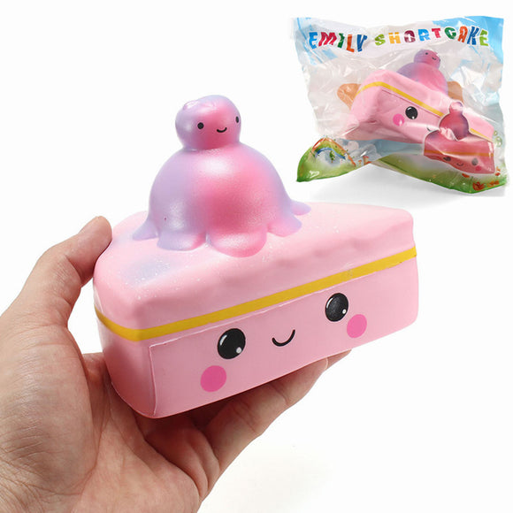 Emily Squishy Cake Shortcake Pink Shiny 12cm Slow Rising With Packaging Collection Gift Decor Toy