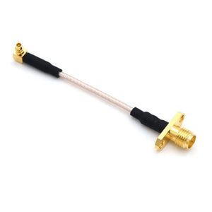 Generic MMCX 90 Degree Plug To SMA Plug Pigtail Extension Cable Wire 8cm For RC Racer Drone