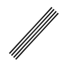 Machifit 4pcs 500mm*12mm*10mm Black Carbon Fiber Tube Roll Wrapped Tube for Multicopter