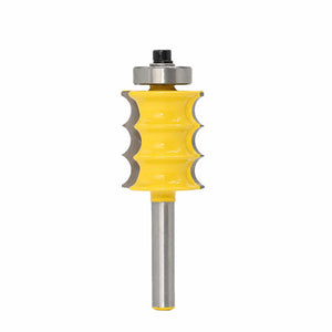 1/4 6.35mm Triple Bead Column Molding Router Bit Tenon Cutter Woodworking Milling Cutters"