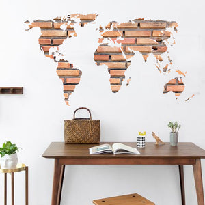 DIY Removable Wall  Sticker Art World Map Mural Decal Room Home Decor