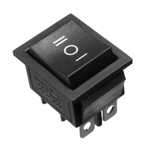 250V AC 6 Pin 3 Position Rocker Switch Hoist Boat ON-OFF-ON Push Button Switch