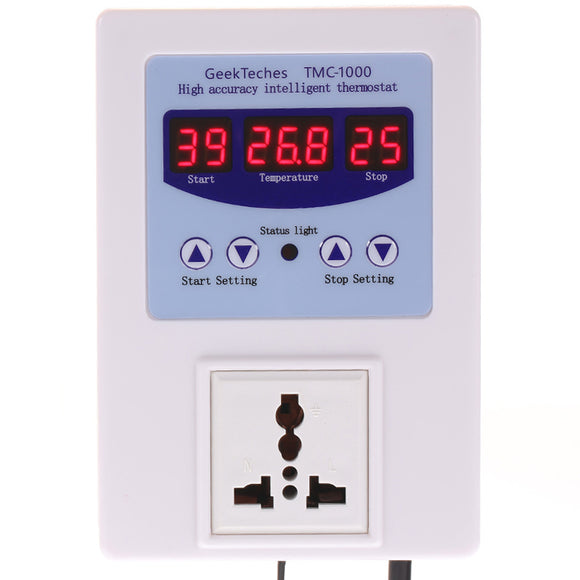 TMC-1000 AC110-240V 10A LED Digital Intelligent Pre Wired Temperature Controller