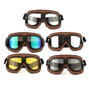 Motorcycle Scooter Pilot Helmet Goggles Glasses Motorcross Anti-UV Eyewear