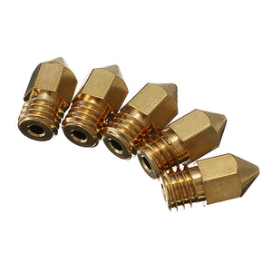 Creality 3D 5PCS 0.3MM Copper M6 Thread Extruder Nozzle For 3D Printer