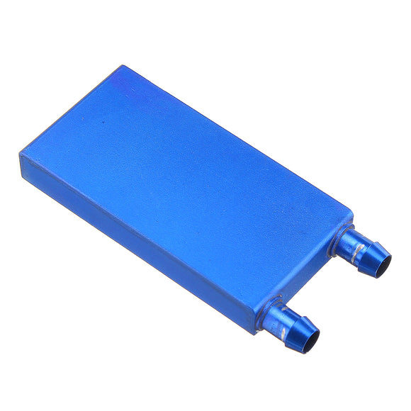 40*80 0.5mm Blue Aluminum Alloy Water Cooling Block Radiator Liquid Cooler Heat Sink Equipment